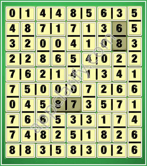 Dominosa King Of Pairs Level 5-69 Solution