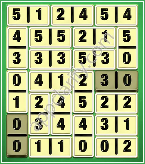 Dominosa King Of Pairs Level 5-7 Solution