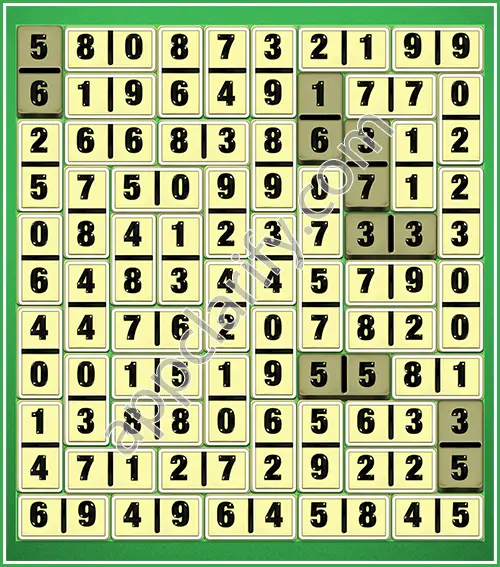 Dominosa King Of Pairs Level 5-75 Solution
