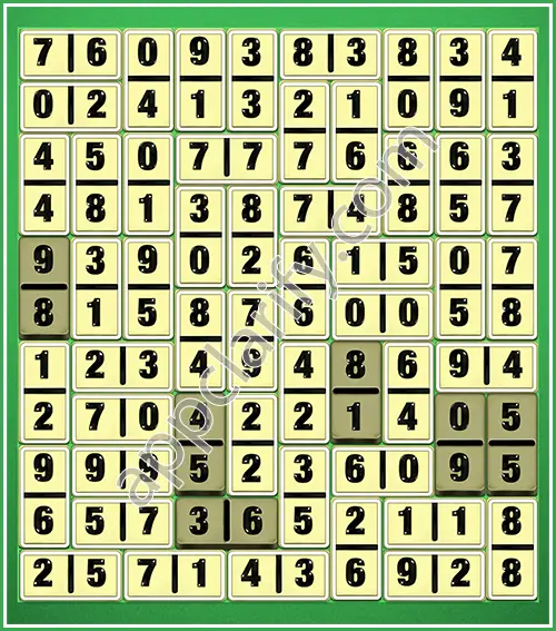 Dominosa King Of Pairs Level 5-76 Solution