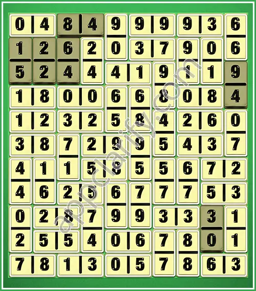 Dominosa King Of Pairs Level 5-77 Solution