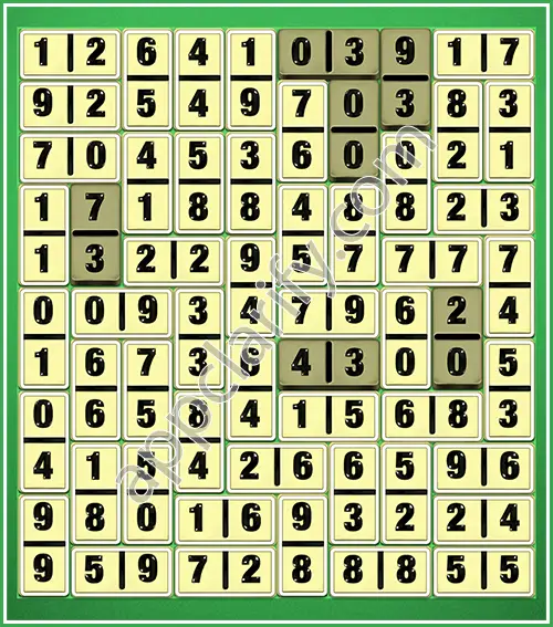 Dominosa King Of Pairs Level 5-79 Solution