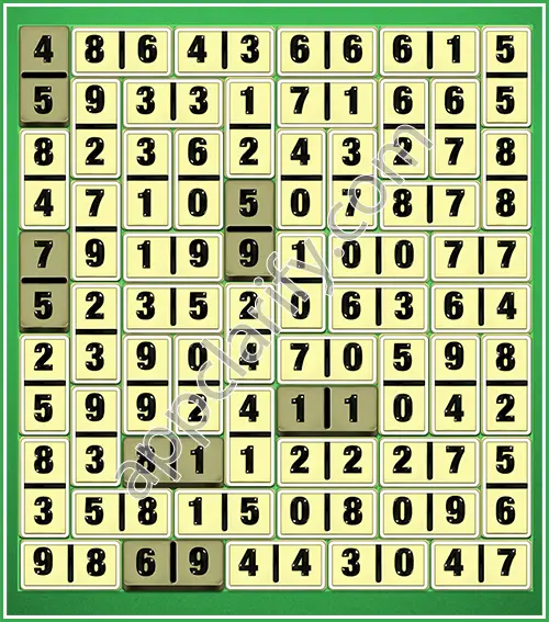 Dominosa King Of Pairs Level 5-81 Solution