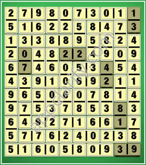 Dominosa King Of Pairs Level 5-83 Solution