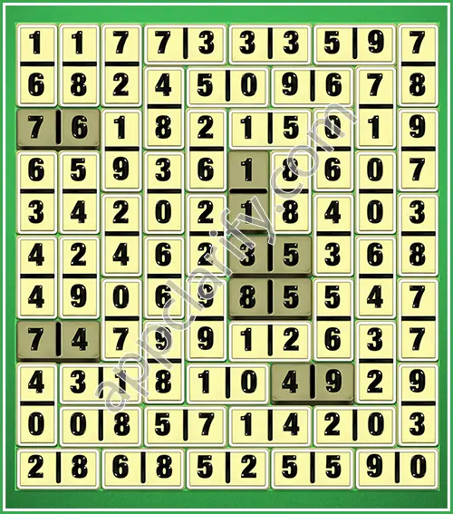 Dominosa King Of Pairs Level 5-84 Solution