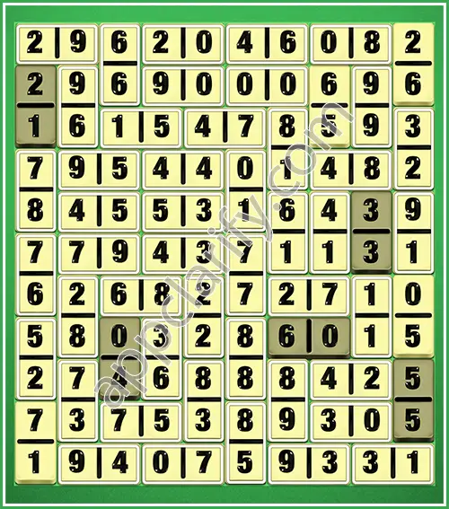 Dominosa King Of Pairs Level 5-86 Solution