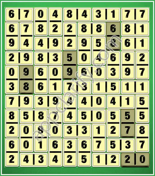 Dominosa King Of Pairs Level 5-87 Solution