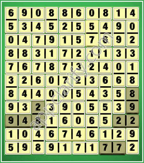 Dominosa King Of Pairs Level 5-89 Solution