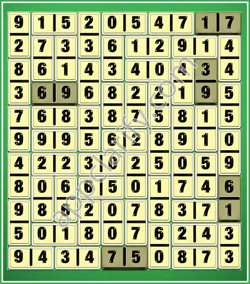 Dominosa King Of Pairs Level 5-93 Solution