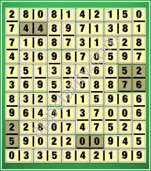 Dominosa King Of Pairs Level 5-94 Solution