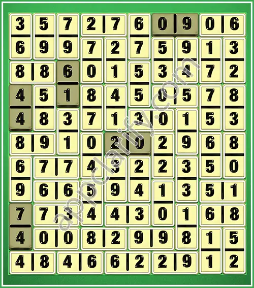 Dominosa King Of Pairs Level 5-97 Solution