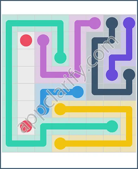 Draw Line: Classic 8x8 Free Level 123 Solution