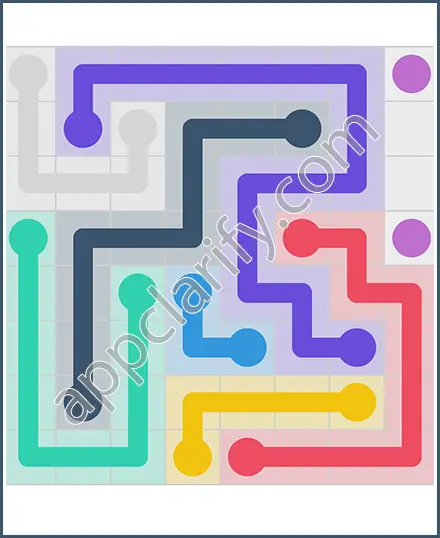 Draw Line: Classic 8x8 Free Level 129 Solution