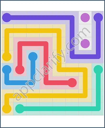 Draw Line: Classic 8x8 Free Level 22 Solution