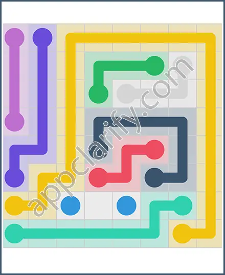 Draw Line: Classic 8x8 Free Level 6 Solution