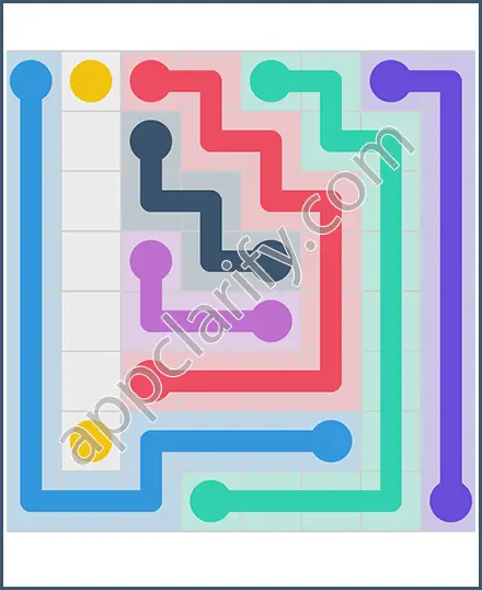 Draw Line: Classic 8x8 Free Level 96 Solution