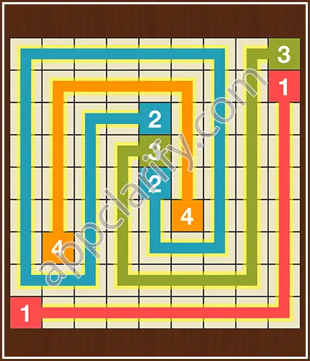 Number Link Puzzling Lines Level 1 Solution