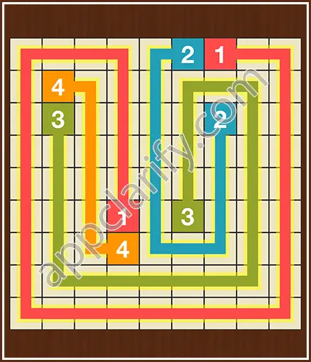 Number Link Puzzling Lines Level 11 Solution