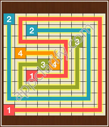 Number Link Puzzling Lines Level 12 Solution