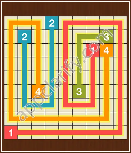 Number Link Puzzling Lines Level 13 Solution