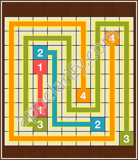 Number Link Puzzling Lines Level 14 Solution