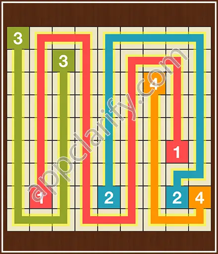 Number Link Puzzling Lines Level 15 Solution