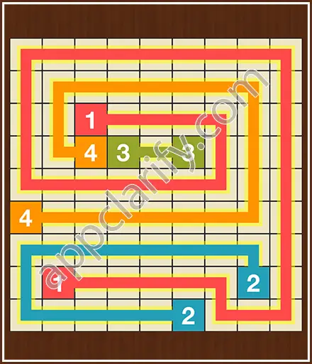 Number Link Puzzling Lines Level 18 Solution