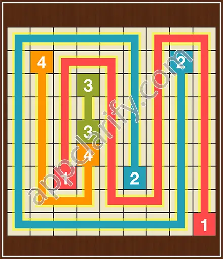 Number Link Puzzling Lines Level 19 Solution