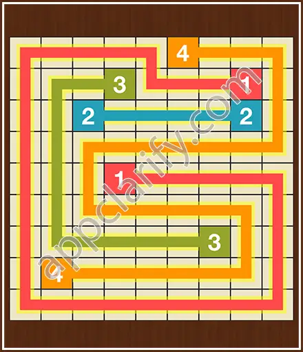 Number Link Puzzling Lines Level 21 Solution