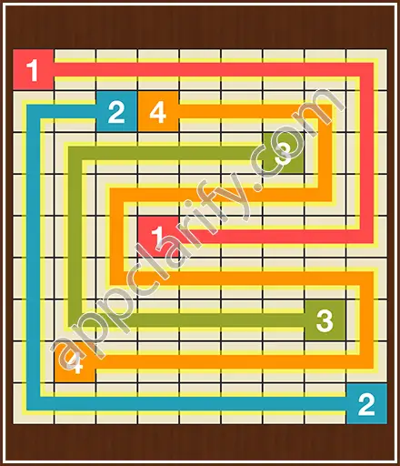 Number Link Puzzling Lines Level 22 Solution