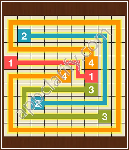 Number Link Puzzling Lines Level 24 Solution