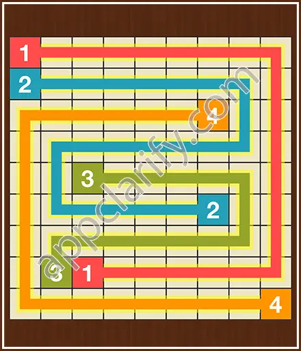 Number Link Puzzling Lines Level 28 Solution