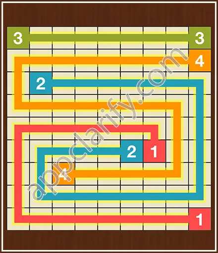 Number Link Puzzling Lines Level 3 Solution