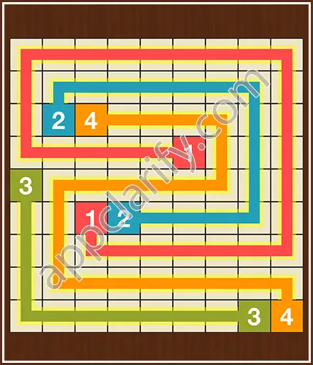 Number Link Puzzling Lines Level 32 Solution