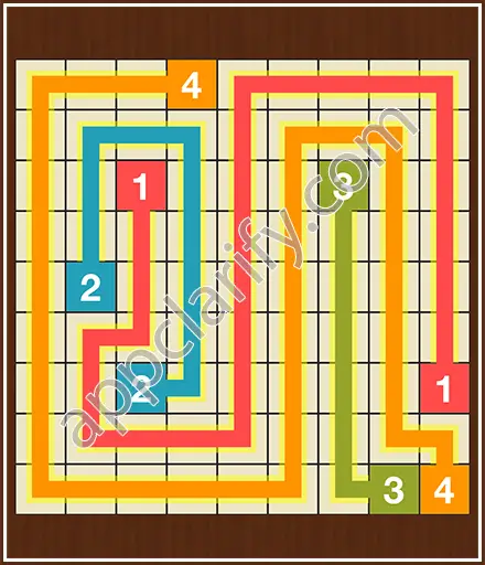 Number Link Puzzling Lines Level 34 Solution