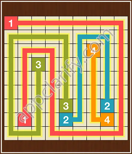 Number Link Puzzling Lines Level 41 Solution