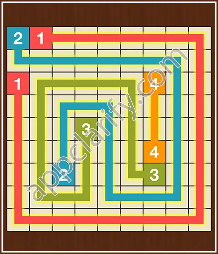 Number Link Puzzling Lines Level 43 Solution