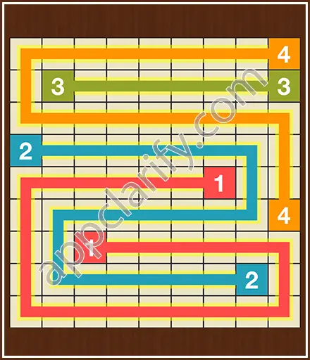 Number Link Puzzling Lines Level 45 Solution