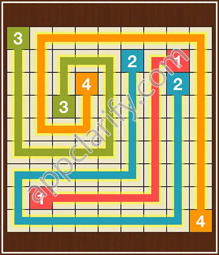 Number Link Puzzling Lines Level 46 Solution