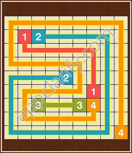Number Link Puzzling Lines Level 49 Solution