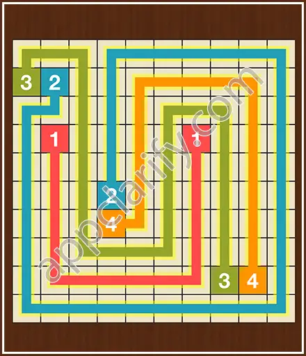 Number Link Puzzling Lines Level 52 Solution