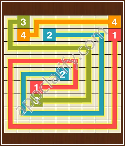 Number Link Puzzling Lines Level 6 Solution