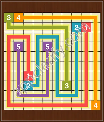Number Link Puzzling Lines Level 63 Solution