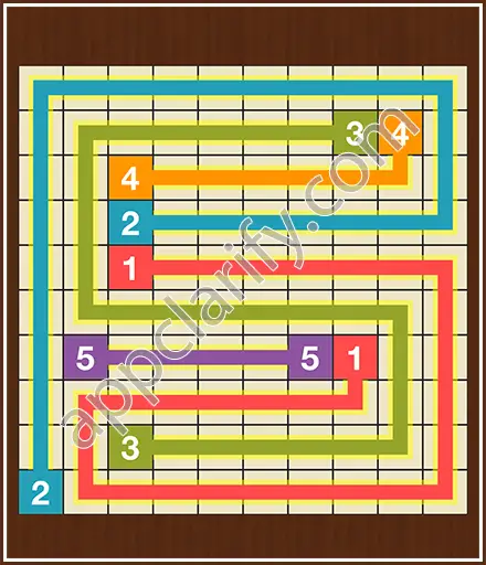Number Link Puzzling Lines Level 64 Solution