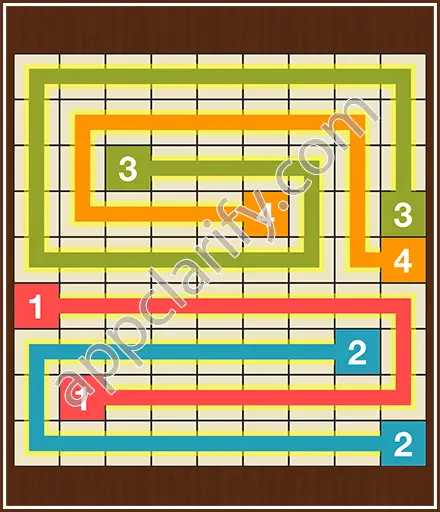 Number Link Puzzling Lines Level 7 Solution