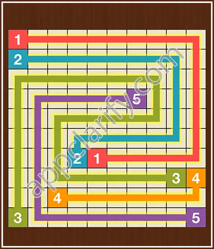 Number Link Puzzling Lines Level 73 Solution