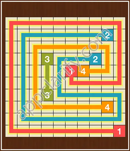 Number Link Puzzling Lines Level 75 Solution