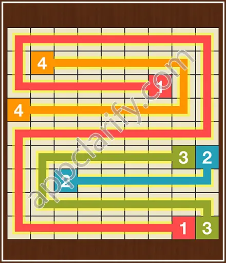 Number Link Puzzling Lines Level 8 Solution