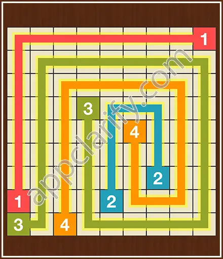Number Link Puzzling Lines Level 9 Solution