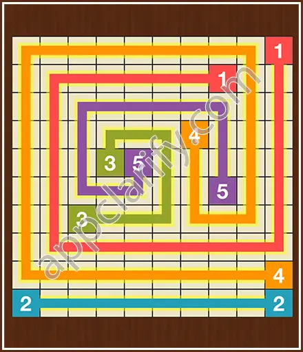 Number Link Puzzling Lines Level 91 Solution